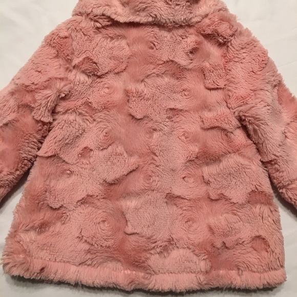 Mini Muffin Pink Faux Fur Coat - Picture 6 of 9